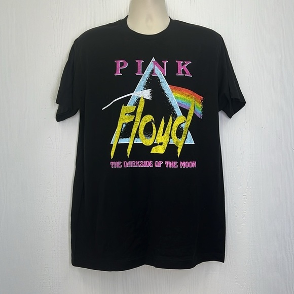 Pink Floyd- Pink Floyd The Darkside Of The Moon Graphic Black T Shirt Size LG - Picture 2 of 9